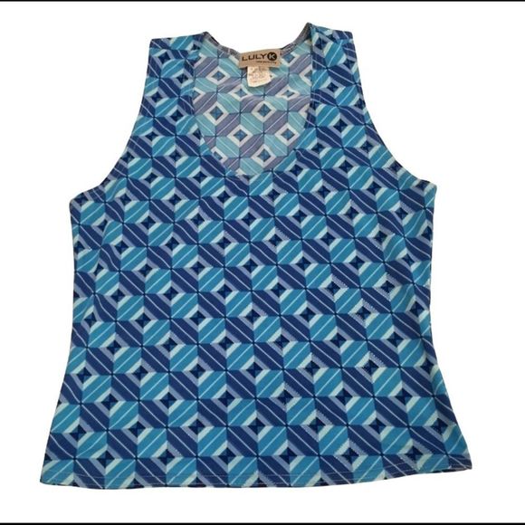 Luly K New York City Sleeveless Art Deco Pattern - Picture 1 of 5